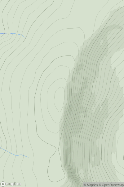 Thumbnail image for Beinn a' Chaisteil [Loch Vaich to Moray Firth] showing contour plot for surrounding peak